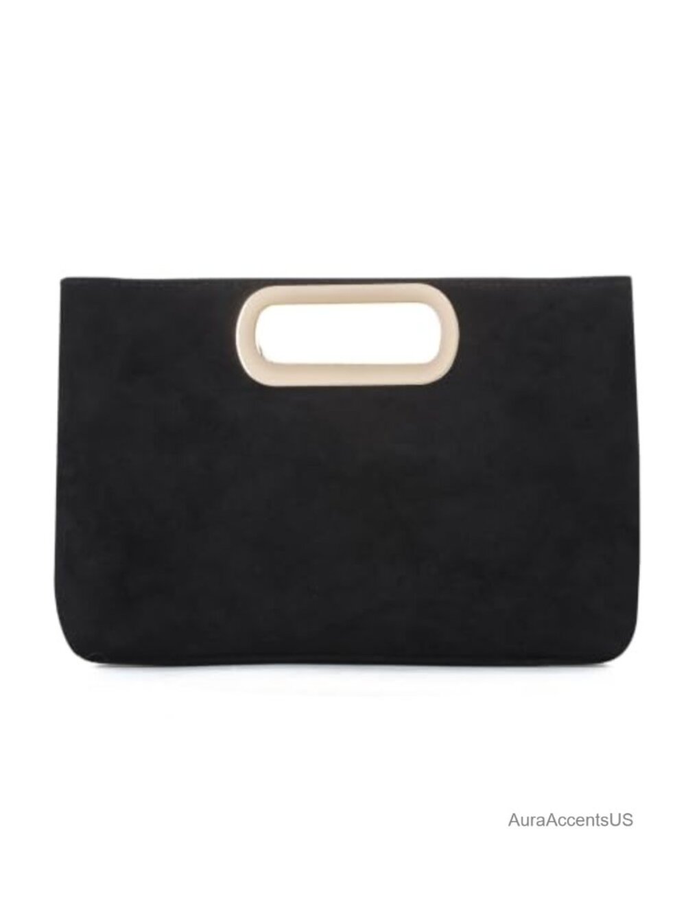 Faux Suede Evening Clutch Purse with Detachable Chain for Wedding Formal